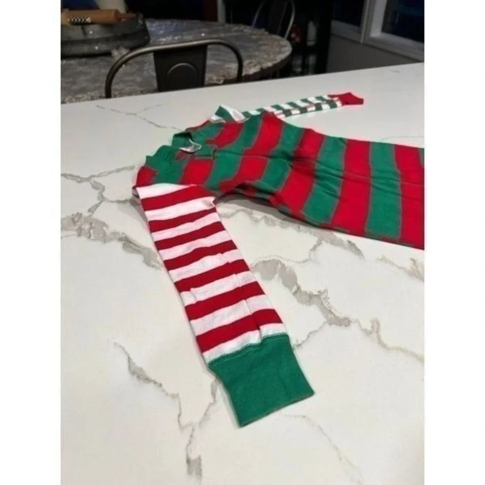 Hanna Andersson‎ Sleeper stripe Christmas holiday size 3 90